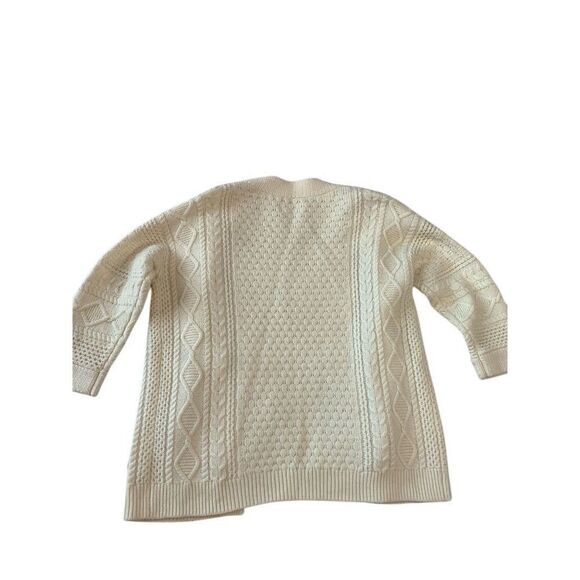 Sézane Women's Ivory Cable-Knit Cardigan Sweater‎ Size S - Picture 3 of 7